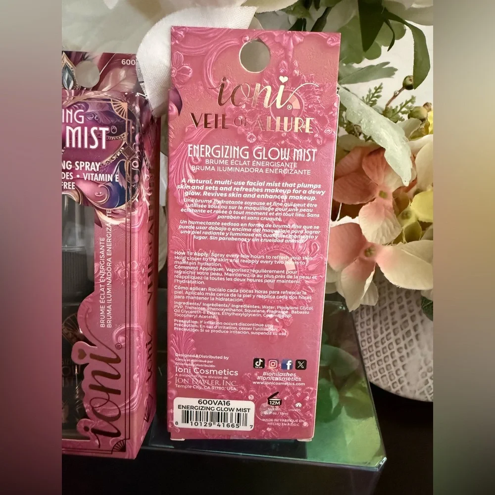 🆕🪷 IONI LIMITED EDITION ENERGIZING “GLOW MIST” DEWY FINISHING SPRAY SET. NEW.